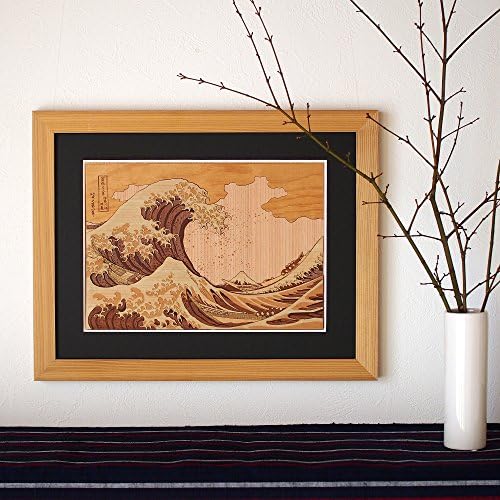 Кинова ukiyoe art Kit Kiharie Големиот бран надвор од Канагава Триесет и шест прегледи на планината Фуџи од Хокусаи направен во
