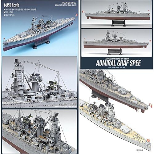 Академија Модели 12206 14103 Бродови Модел САД 1/350 Германски борбен брод Граф Спеј