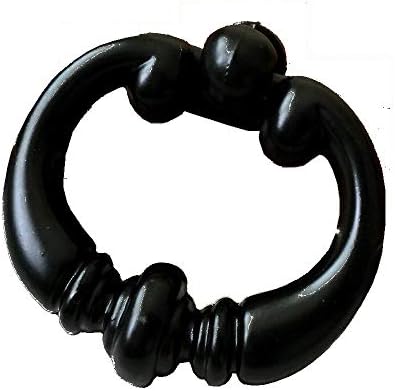 Гроздобер изглед единечен капка влечење прстенено копче за влечење, повлечете го приврзокот за влечење рачки за антички бронзено црно