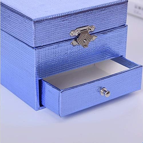 FBVCDX сина хартија музичка кутија сина рачно изработена кутија за накит плоштад подарок креативен предлог роденденски подарок Божиќ