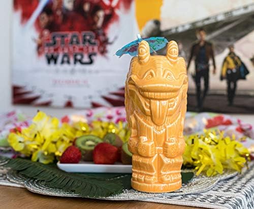 Geeki Tikis Star Wars Jar Jar Binks Ceramic Chigs | Тематска тики кригла | 18 унци