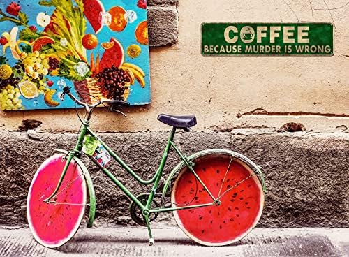 Civotil ретро кафе метал знак гроздобер кујнски знаци wallиден декор затоа што убиството е погрешно смешни лимени знаци бар украси
