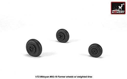 Оружје АВ72051-1/72 - Микојан Миг-19 Земјоделски Тркала со Пондерирани Гуми