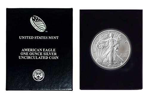 2012 година - Американски сребрен орел во пластична воздушна кутија и кутија за подароци со нашиот сертификат за автентичност