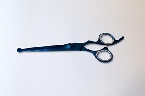 Ножици за сечење на косата ножеви 7 фризерски редовни ножици јапонски не'рѓосувачки челик со одвојливи инсерти за прсти
