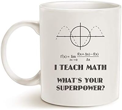 Mauag Смешна наставничка кафе кригла, јас учам математика кои се вашите уникатни подароци за уникатни наставници за чаша за наставници