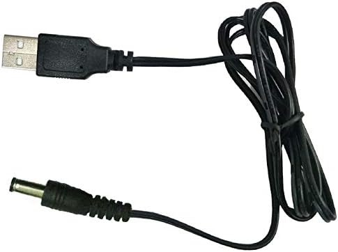 USBRIGHT USB CABLE DC 5V Полнач за напојување со напојување со кабел Компатибилен со Model York York Model JLX-08055M DC Brushless