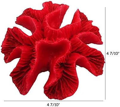 Данму 2 пакет полирезин корални украси, аквариум корал декор 4 7/10 x 1 9/10 x 4 7/10 за декорација на аквариум за риби