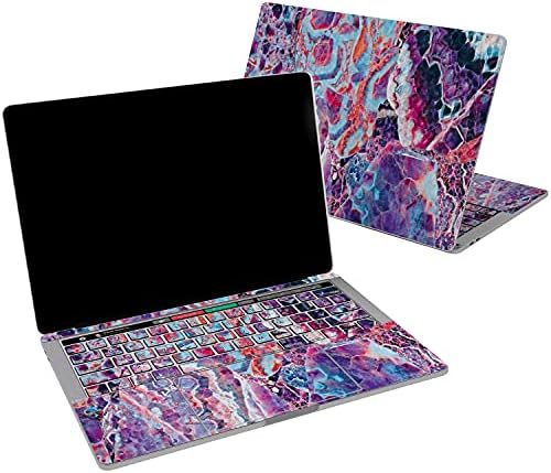 Cavka Vinyl Decal Skin компатибилна за MacBook Pro 16 M1 Pro 14 2021 Air 13 M2 2022 Retina 2015 Mac 11 Mac 12 Purple Crystal Прекрасен