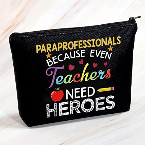 Мбмсо Парапрофесионална Торба за Шминка бидејќи дури И На Наставниците им Требаат Херои Парапрофесионална Благодарност Подароци Подароци