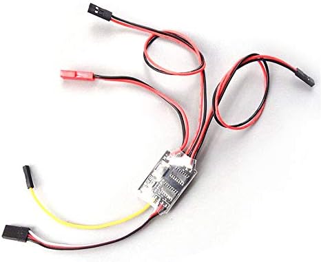 Делови и додатоци 1.8AX2 ESC Brushed Electoron Electronic Controller за брзина Двојна двонасочна за RC Car делови со два тркала-погон на два