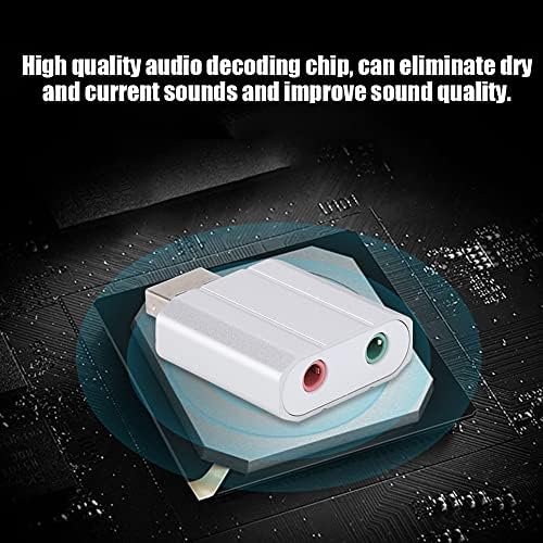 Мини Надворешна УСБ Звучна Картичка 3,5 мм Слушалки Микрофон Аудио Адаптер За Компјутерска Звучна Картичка