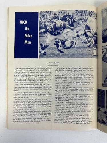 16 октомври 1964 година Бостон Патриоти АФЛ Фудбалска програма против Оукланд Рајдер ВГ -Екс+ - НФЛ Програми