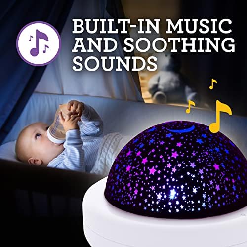 Проект Расадник Биг Глобус движење Светло шоу со смирувачки звуци и музика - повеќебојно шоу на lightвезди со природни звуци и музика за бебиња, мали деца и деца