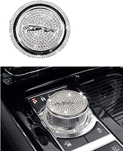 Atimax Crystal Rhinestone Car Bling Apteries Gear Shift Clonb Cover Decoration Trim Налепница за Jaguar XF Xe XJ F-Pace