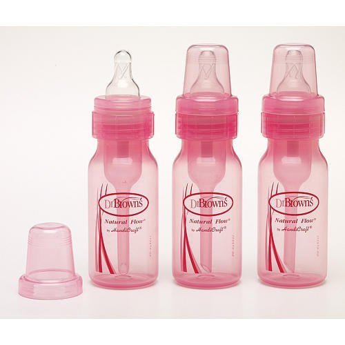 Опции на д -р Браун Опции шишиња за бебиња, розова, 3 брои