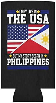 Пиво Може Кулер Ракав Смешни Американски Филипинци Саркастични Филипински Жени Мажи Велејќи Смешен Азијците Тенок Може