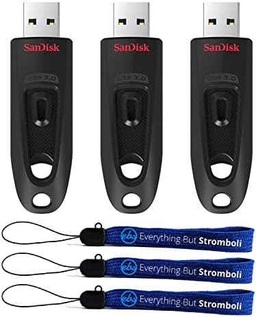 Sandisk 16gb 3 Пакет Флеш Дискови Ултра 3.0 USB Високи Перформанси Палецот Дискови Пакет Со Сѐ Освен Стромболи Ленти