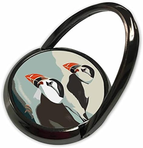 3drose кул смешни симпатични симпатични птици со пифин уметнички Natrue дизајн - Телефонски прстени