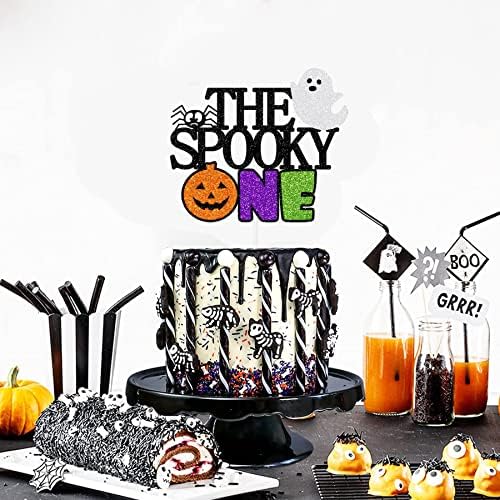 Нанагали Еден торта за торта, сјај за Ноќта на вештерките 1 -ви роденденски торта за торта, плашлив еден торта за торта со пајакот