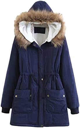 Womenените кадифен јака палто Зимски руно џебови со долги ракави со аспиратор на отворено, топло тенок јакна од палто за надворешна облека
