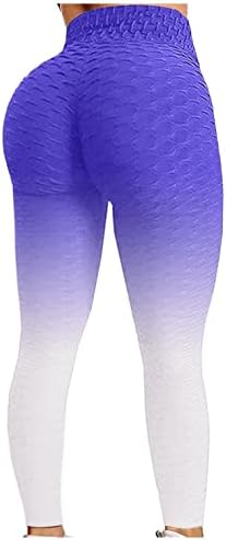 Хеланки за кревање на задник плус големина притиснете ги разгалени високи половини јога панталони