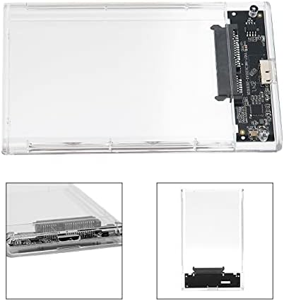 Транспарентен Ssd Случај, Силна Компатибилност Транспарентен SSD Комплет Голема Брзина СО USB Кабел за 7-9, 5 mm SATA HDD Или SSD Хард Диск