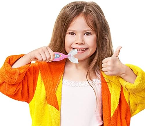 Детска четка за заби во форма на У-форма за 360 ° темелно чистење Белење масажа за заби за заби У-