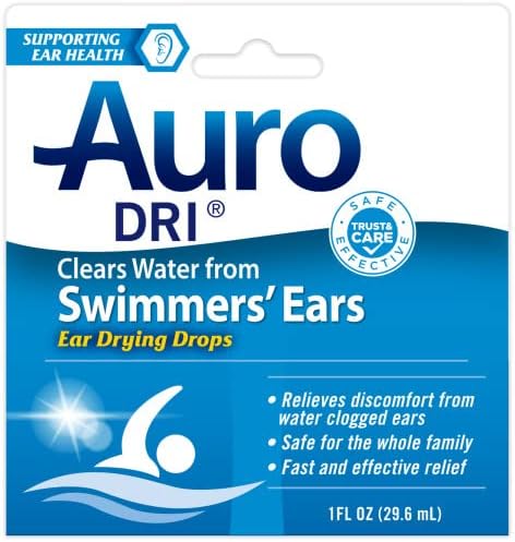 Сушење на увото на пливањето на Ауро Дри, брзо олеснување, 1 fl oz.