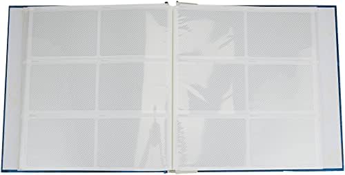 Пионерски фото албуми MP-300/RB 300-Pocket Post Bound Leatherette Cover Photo Албум за 3,5 од 5,25-инчни отпечатоци, Royal Blue