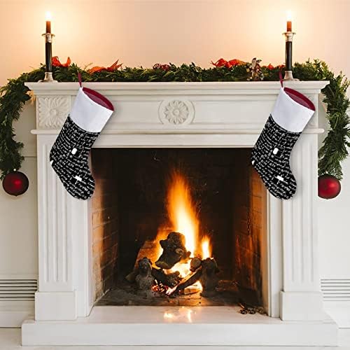 Физика математика равенка црвена Божиќна празничка чорапи дома украси за Божиќно дрво камин виси чорапи