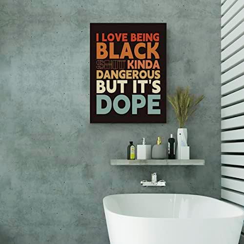 Инспиративен цитат Evxid сакам да бидам црно платно за сликање wallидна уметност, мотивационо печатење уметнички дела врамени