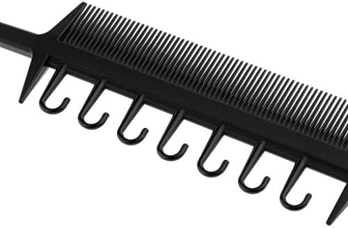 UKD PULABO Убав дизајн1 Компјутерски фризерски чешли Професионално пресекување ткаат чешел за боење на косата што се бори со црна