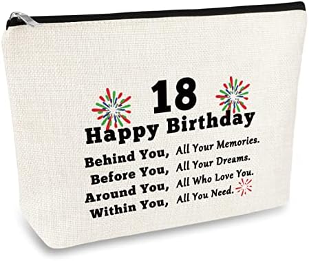 Подароци За 18 ти Роденден За Девојчиња Среќен 18 Ти Роденден Торба За Шминка Подароци 18 Години Роденденски Подароци За Најдобра