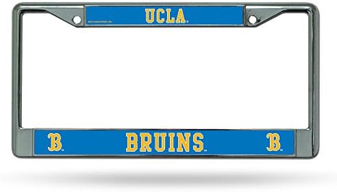 Rico Industries NCAA California-Los Angeles Bruins 12 x 6 Сребрена хромирана рамка W 'Decal INSERT CAR/Truck/SUV Auto Aptory
