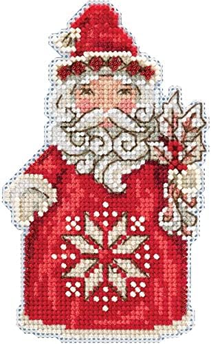 Нордиќ Дедо Мраз го брои комплетот за украси за вкрстени бод, Мил Хил 2019 Jimим Шор JS201911