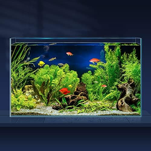 Laqual 3 галон ултра чист стаклен резервоар за риби, безмилосен аквариум со ниско железо за бета/нано/златна рипка/полжав/ракчиња, мал резервоар