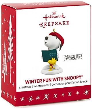 Hallmark Goldsake Spotlight на Snoopy 19 Зимски забавен празничен украс