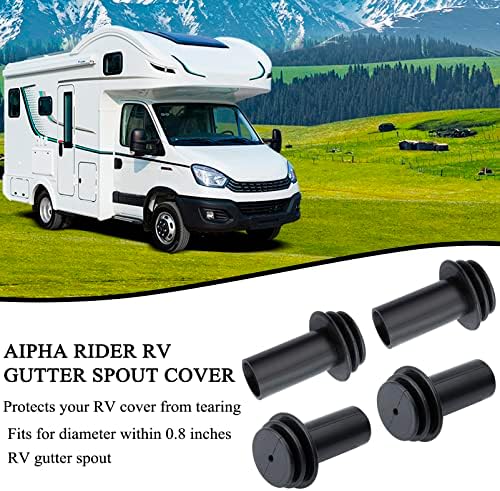 RV Cover Protector Sneave RV Gutter Spout Cover System за RV дожд олук за продолжување на пренасочувањето на оштетувањето на олукот
