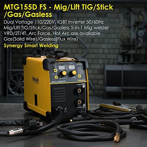 заварувач на хинаде миг, машина за заварување на миг двоен напон 110/220V гас/без гас Tig Stick MIG заварувачи MTG155D