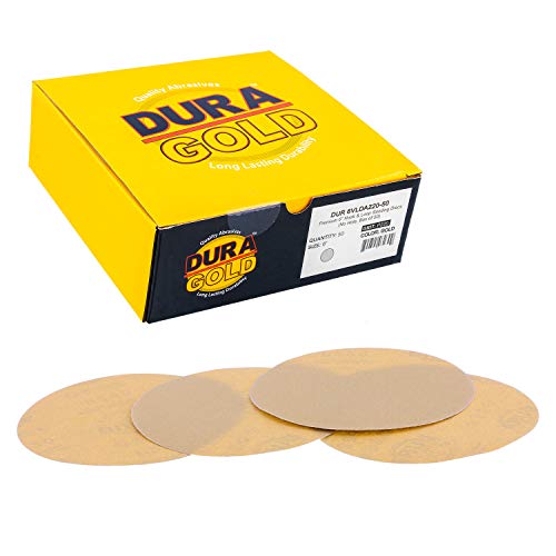 Дура -злато 6 дискови за пескарење - 220 решетки, кука и јамка DA Подлога за поддршка и подлога за интерфејс за мека густина