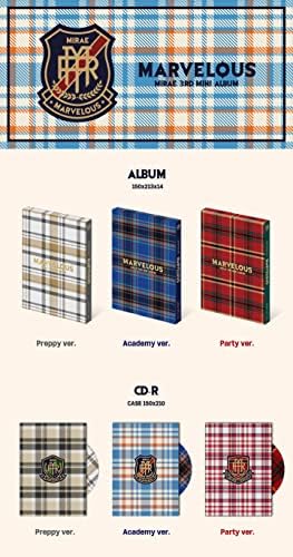 Mirae Marvelous 3rd Mini Album Content+Poster+Следење на Kpop Запечатен
