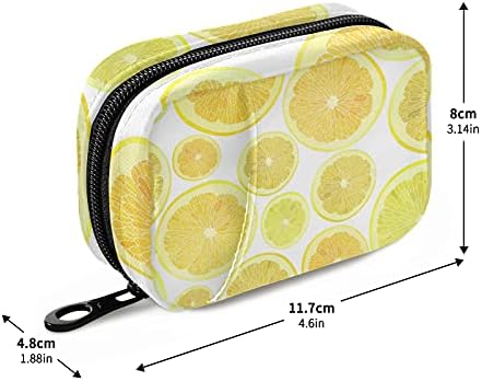 Овошје лимони пилула кутија торба за пилули кутија со патент преносен витамин риба масло лекови случај за спортско кампување патувања