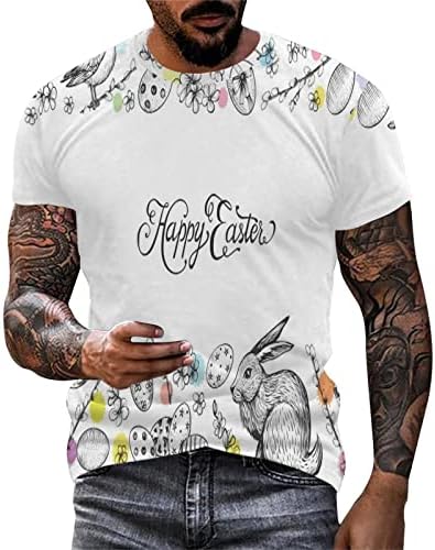 2023 година Нова машка модна индивидуалност Обична дигитална 3Д печатена маица со тркалезен врат и кратки ракави