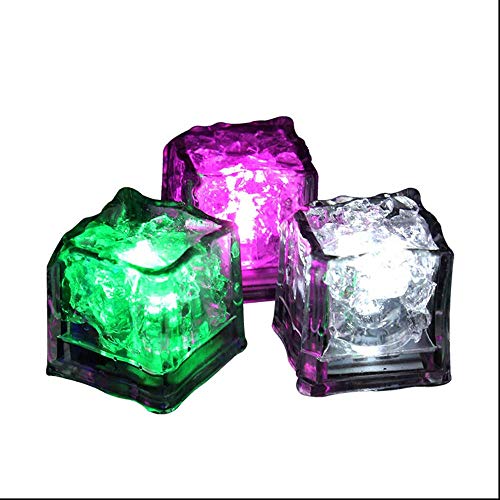 LED ледена коцка светло за пиење LED LED боја трепкајќи ледена светлина декоративна светлина