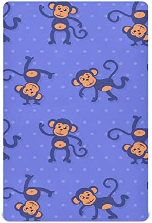 Опремени чаршафи за креветчиња, слатко животно за бебиња за бебиња за девојчиња за момчиња, зачудувачки столб за постелнина за постелнина за
