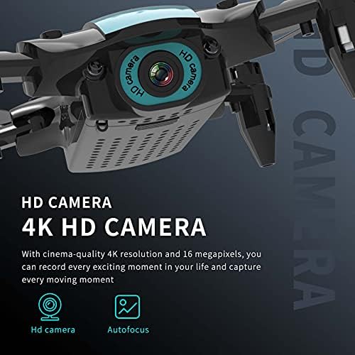 Goolrc мини дрон со 4K камера за деца и возрасни, CS02 WiFi FPV дрон, преклопен RC Quadcopter со 3Д флипс, лет за песни, одржување
