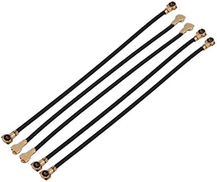 AEXIT 5PCS дистрибуција на пигтаил Електрична антена кабел RF0.81 IPEX до IPEX кабел за продолжување на конекторот 5см долг 5см долг 5см