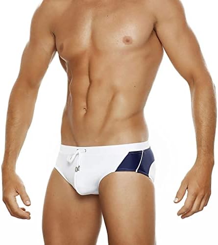 XXBR машки брифинзи за пливање, блок -блок крпеница бикини долна облека спортови со низок пораст за пливање на плажа под -панталони