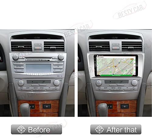 Bestycar Android 10 Автомобил Стерео Радио За Toyota Camry 2007 до 2011 Навигација GPS Главата Единица Мултимедијален Плеер со 9 1280x720